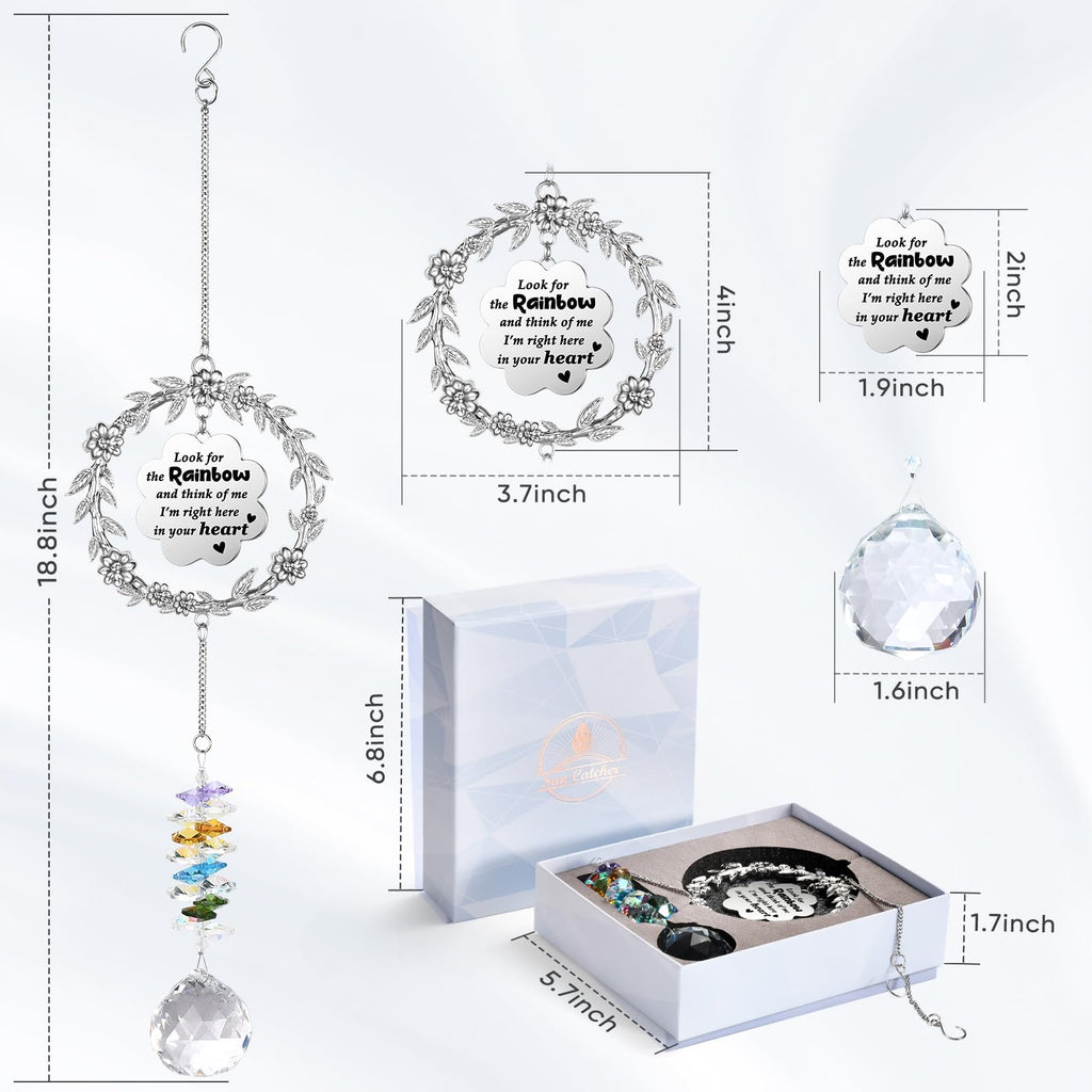 Memorial Gifts for Loss of Loved One, Crystal Suncatcher Sympathy Gift Idea