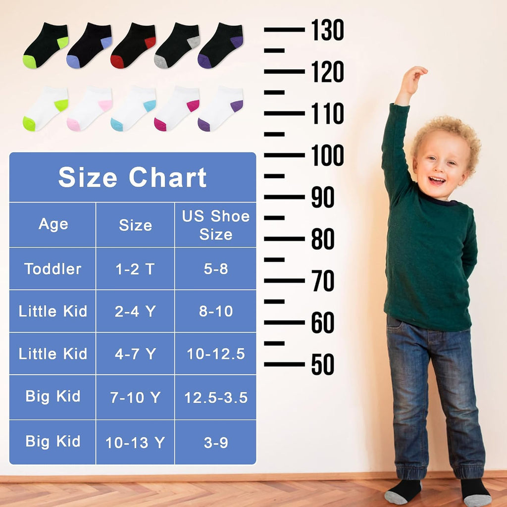 25 Pairs Kids Socks Toddler Ankle Low Cut Short Socks