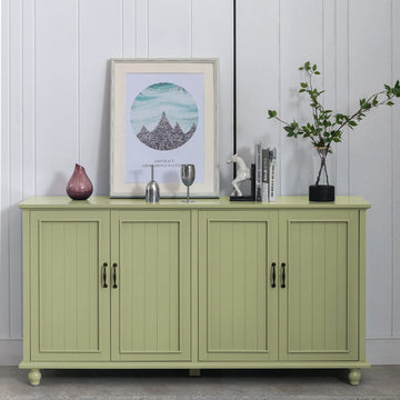 62'' Large Buffet Cabinet with Storage, Green
