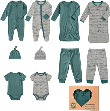 Organic Cotton Unisex Baby Layette Registry Clothes Set