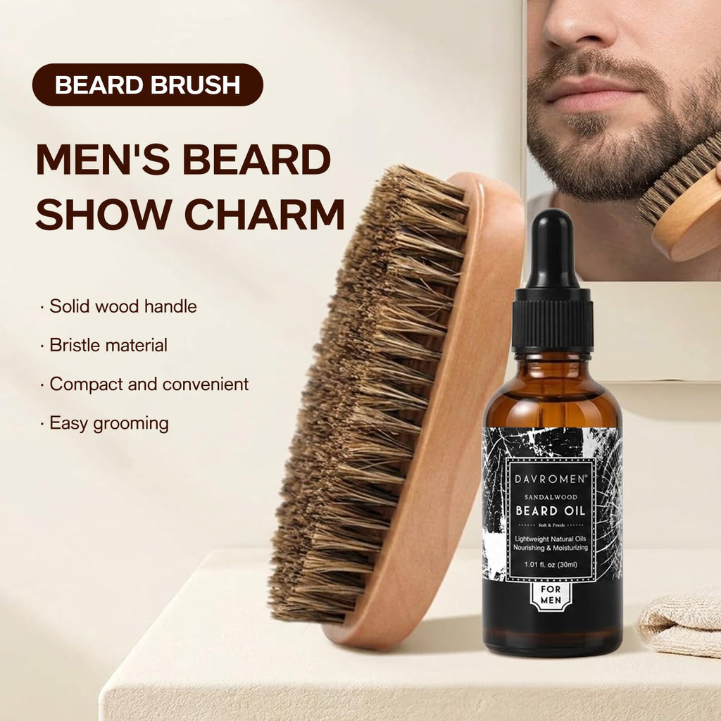 Men's Self Care Gift Set, 4 Pcs Sandalwood Scented Luxury Spa & Grooming Set, Birthday & Father's Day Gifts Set for