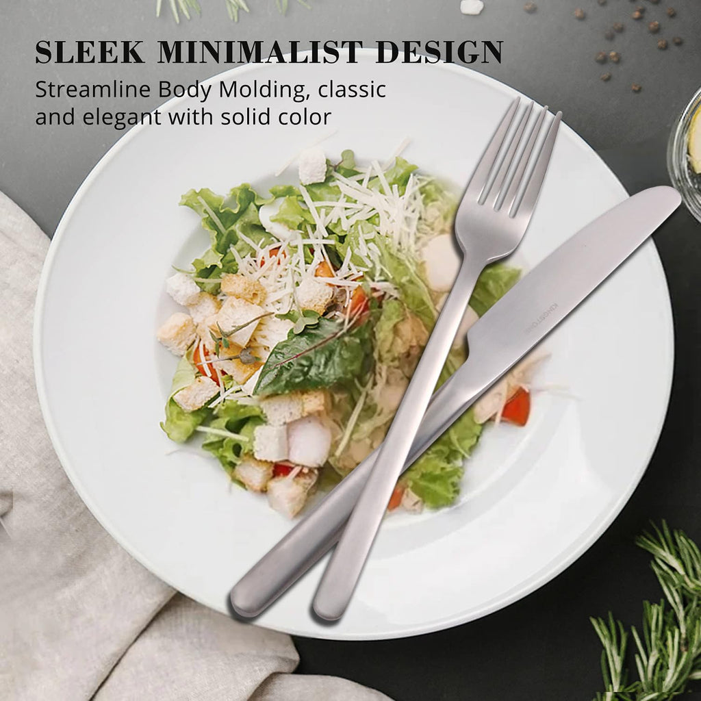 Silverware Set, 20 Piece Flatware Cutlery Set for 4, 18/10 Stainless Steel Silverware Mirror Polished Dishwasher Safe