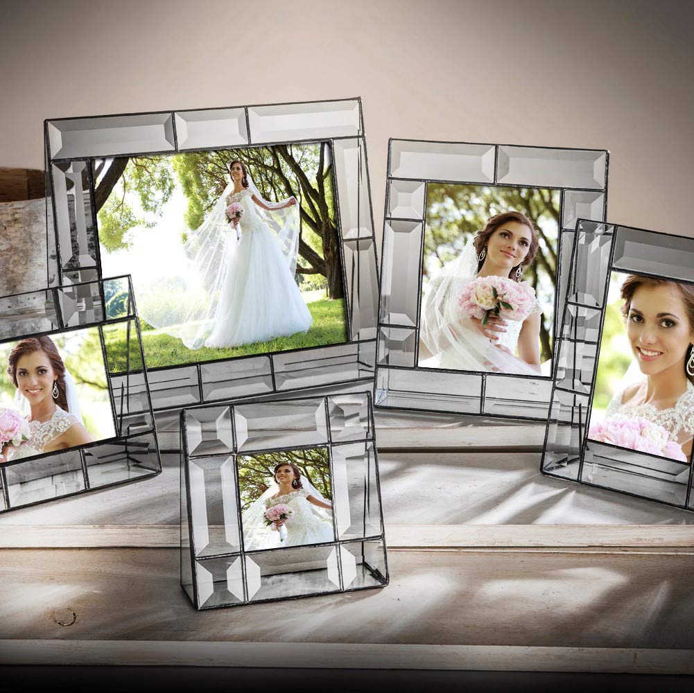 J Devlin Beveled Glass Picture Frame, 5x7 Horizontal, Multicolor