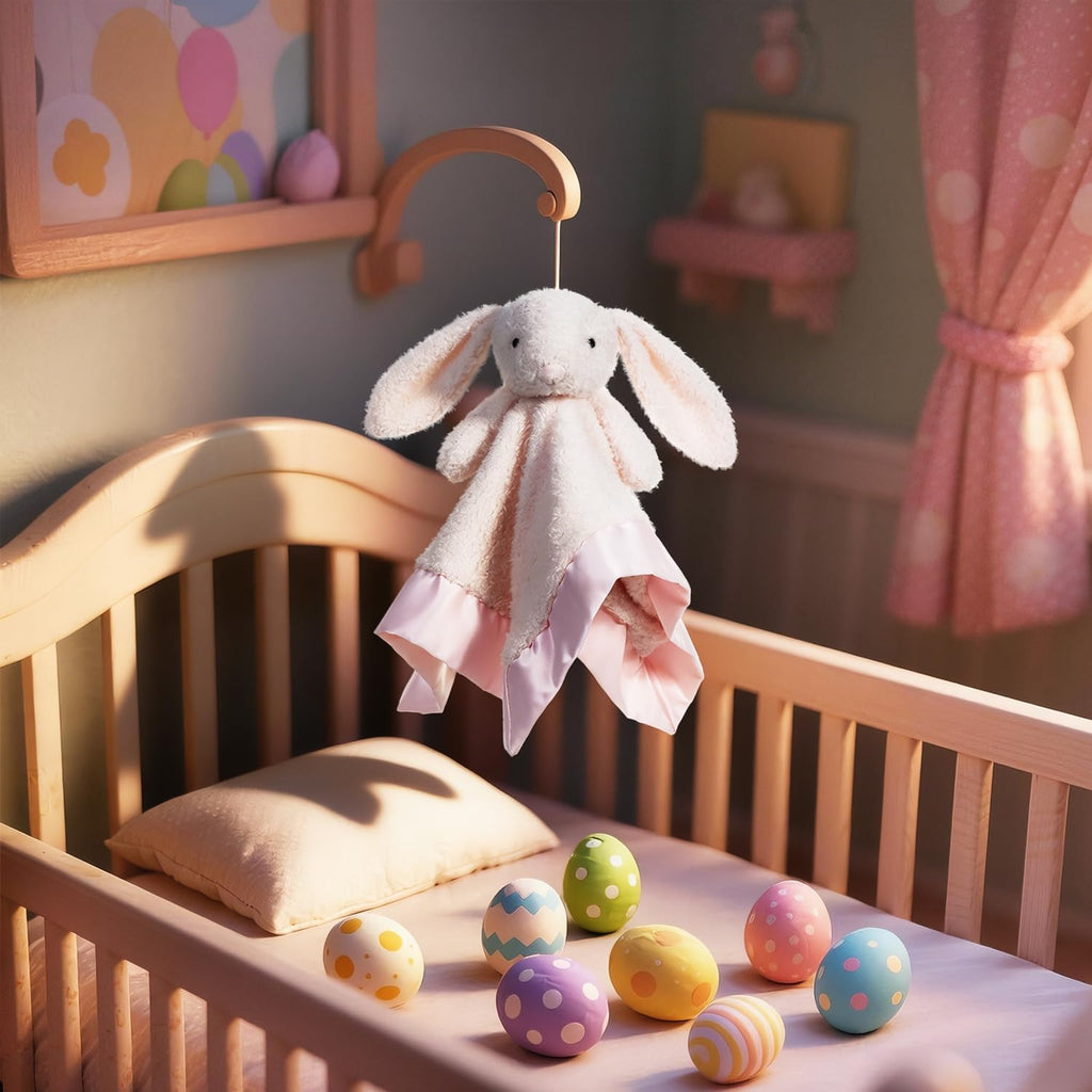 Stuffed Animals Pink Bunny Rabbit Security Blanket Lovey 14''