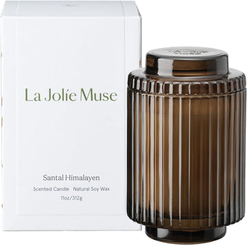 Sandalwood Scented Candles, Natural Soy Wax, 11 oz - Set of 123