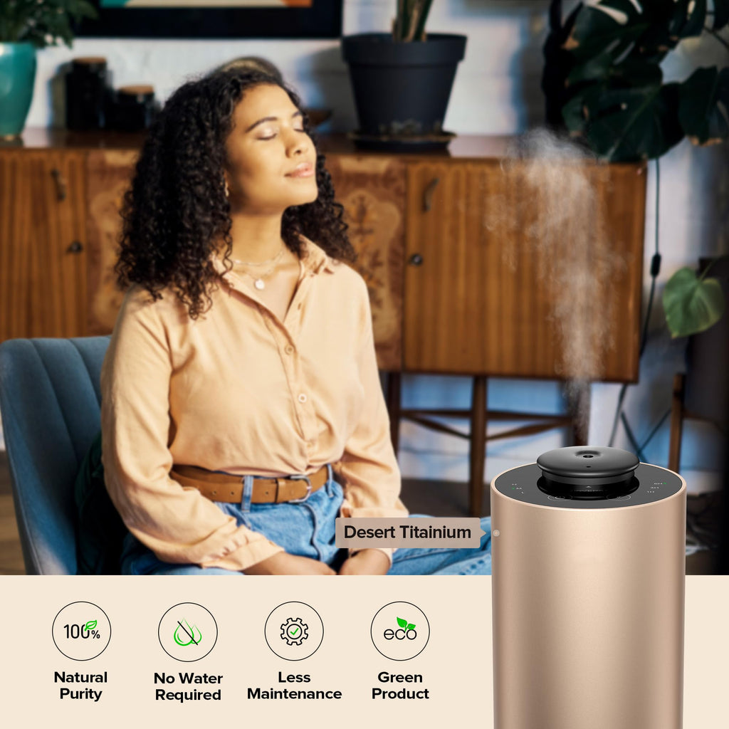 ANX Waterless Diffuser for Essential Oil, Room, Black
