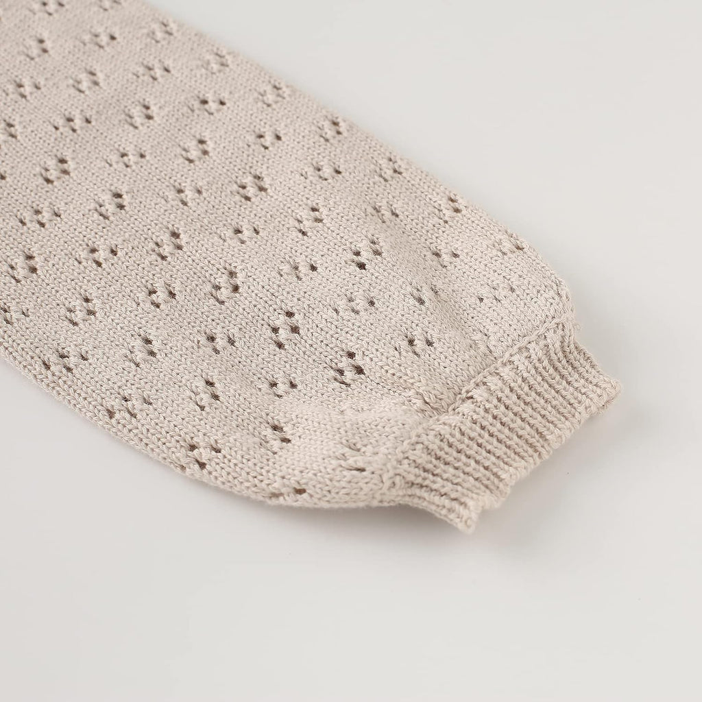 Baby Girls Lace Sweater Kids Knit Pullovers Crochet Tops