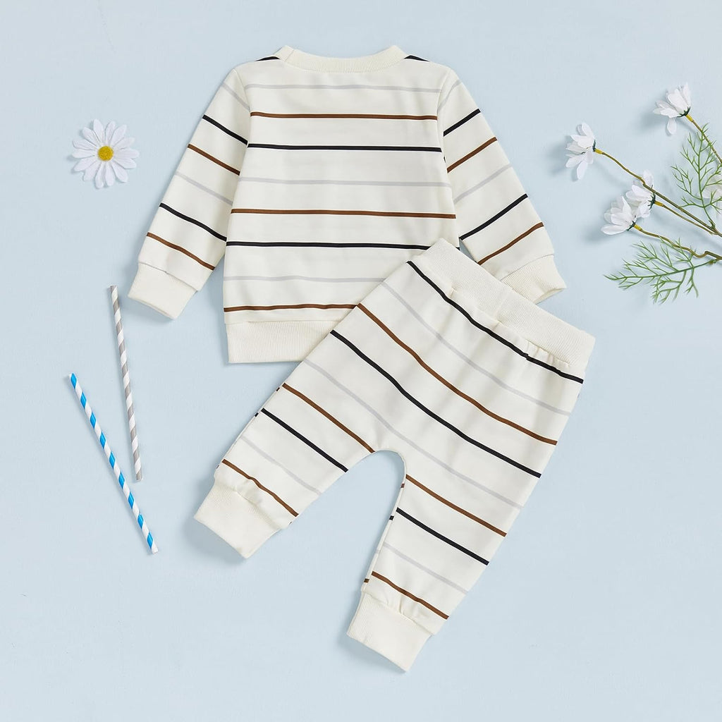 Toddler Baby Boy Clothes Long Sleeve Sweatshirt Pants Set Fall Winter Outfits