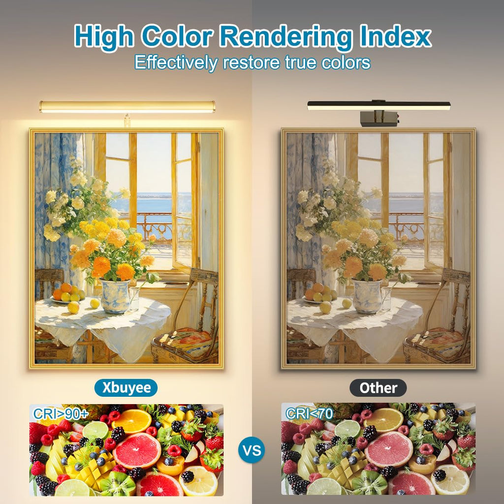 14 inch Plug in LED Picture Lights for Wall, Gold