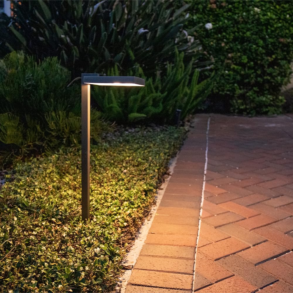 12V Cast Brass Flat Top Path Light (Bronze)