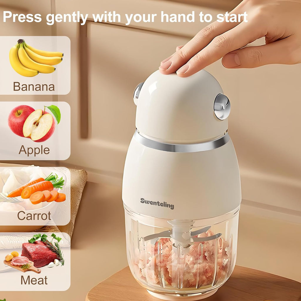 Food Maker, Mini Baby Blender, Small Food Processor, BPA-Free