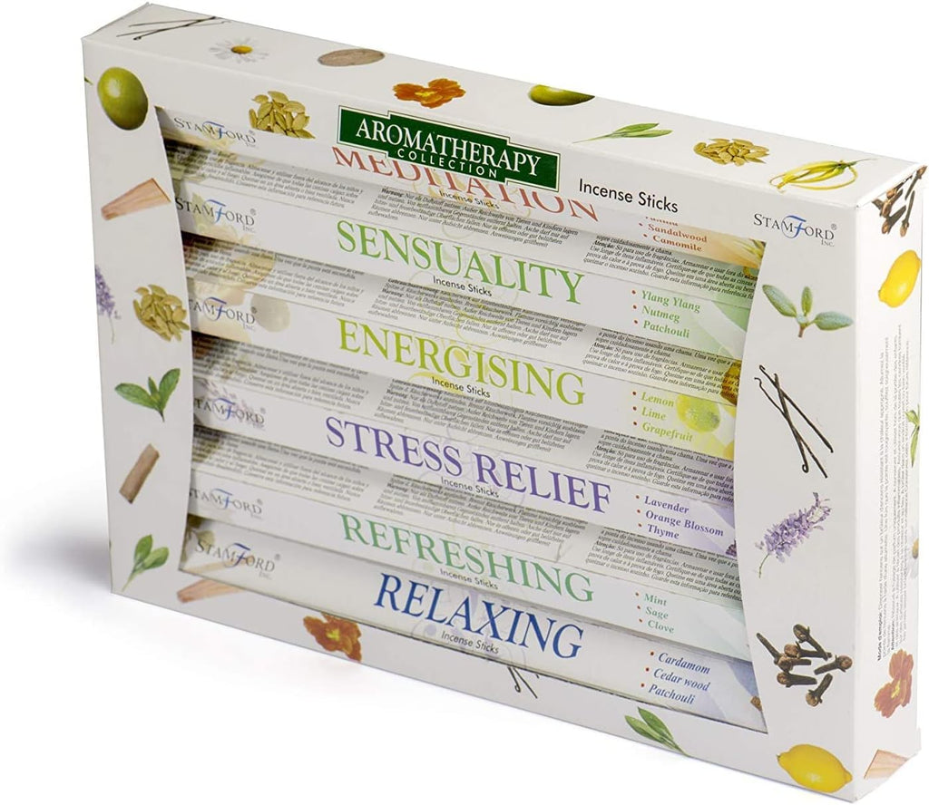 Sticks of Stamford Premium Aromatherapy Hex Range Incense Sticks - Relaxing, Stress Relief, Meditation - Set of 120