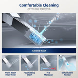 Smart Toilet with Built-in Tank - Electric Bidet Toilet with Side Knob Control, Foot Sensor Operation, Auto Flush