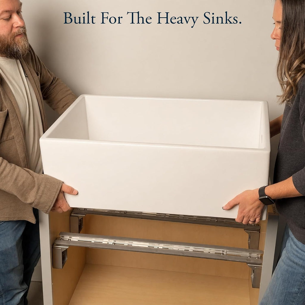SinkSense Level-Up Undermount Sink Support Bracket, Adjustable Height | Supports undermount sinks during install