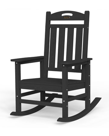 Outdoor Rocking Chair, Oversized HDPE Rocking Chair, All Weather