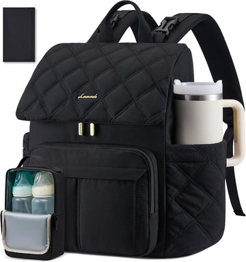 Diaper Bag Backpack With Large Capacity Cup Pocket