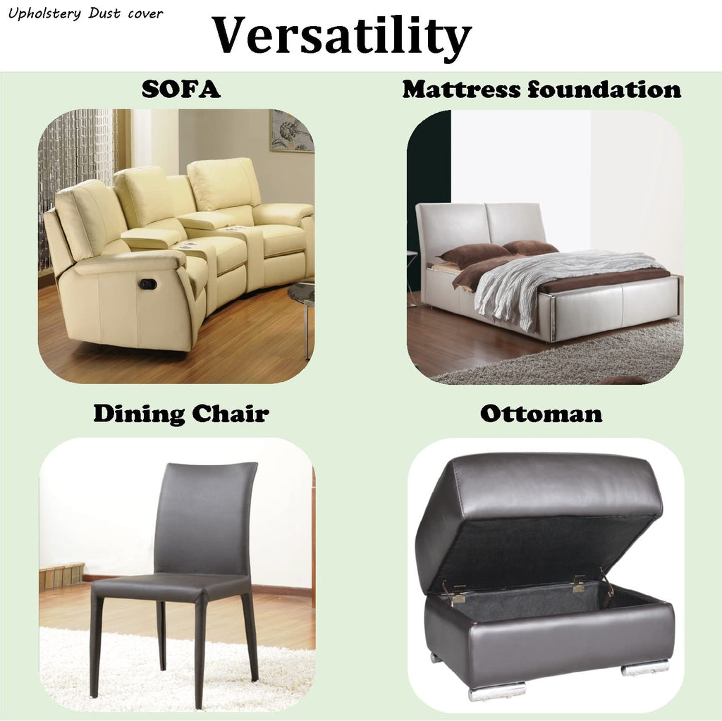 3 yds. X 63 ins. Upholstery Dust Cover Fabric Replacement, Non-Woven Black Cambric Fabric for Under Cloth of Couches