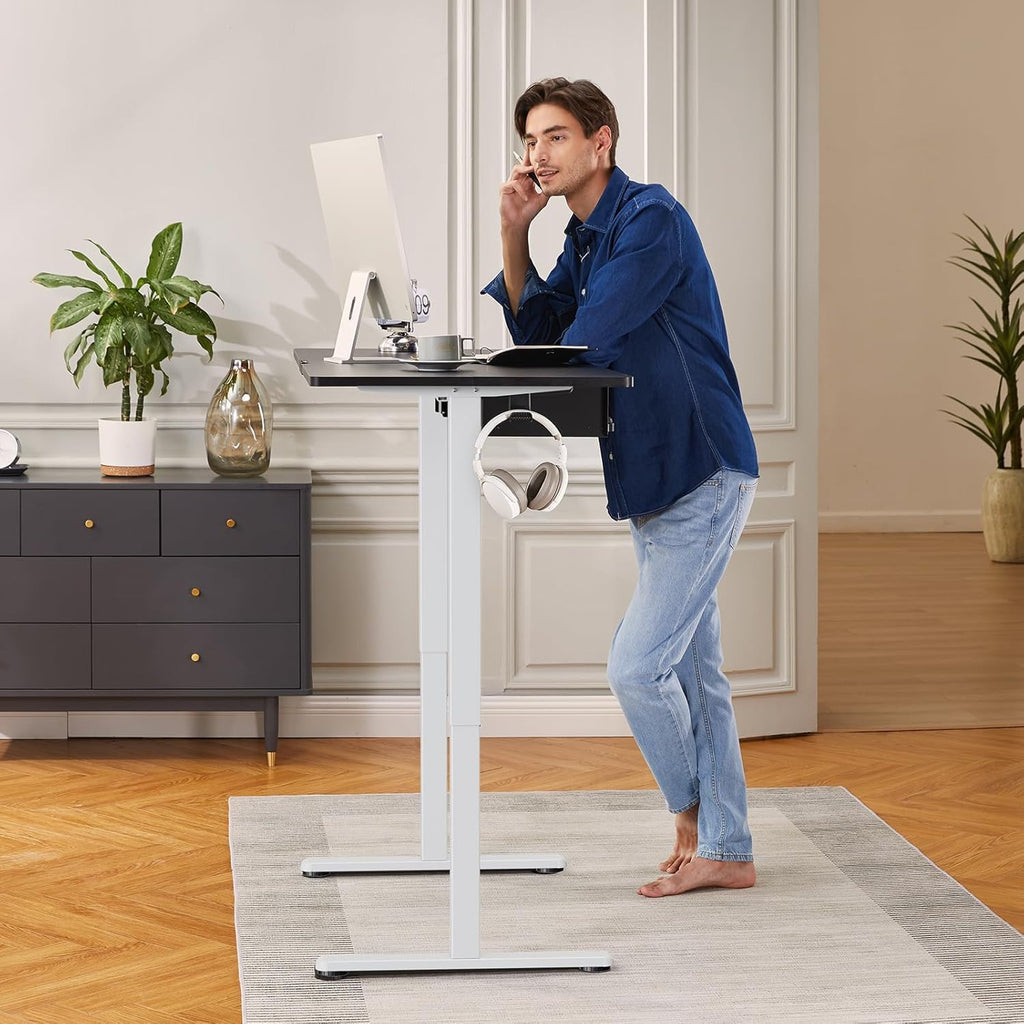 Electric Standing Desk Legs for 39.4-63.3 inch Desktops, 176 lbs | 4 memory settings,28.3-46.5 inch height