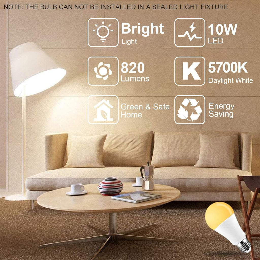LED Color Changing Light Bulb, 820LM Dimmable E26 10W RGBW, Mood Light Bulb with Timing Remote, 120 Colors Screw Base