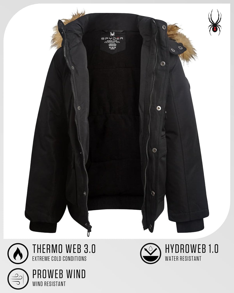 Boys Winter Coat - Heavyweight Insulated Water Resistant Ski Parka