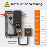 Tankless Water Heater Electric 12kW, 240 Volt On Demand Instant Hot Water Heater, Within 1℉ Stable Temp