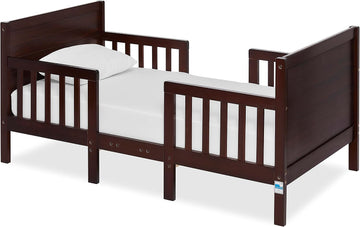 Hudson 3-in-1 Convertible Toddler Bed, 4 Safety Guard Rails, Low-to-Floor Design, Greenguard Gold & BSA Certified