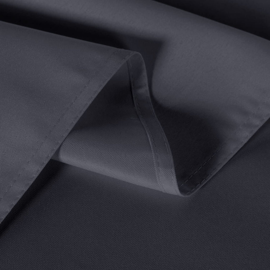 2 Pack Dark Grey Tablecloths 60x102 Inch for 6 Feet Rectangle Tables