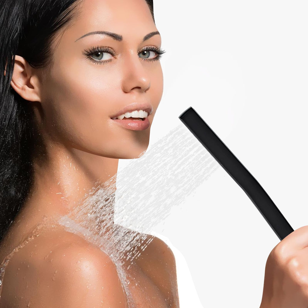 Handheld Shower Head,High Pressure Black Shower Head,Water Saving Detachable Shower Wand with Solid Brass Body and 5