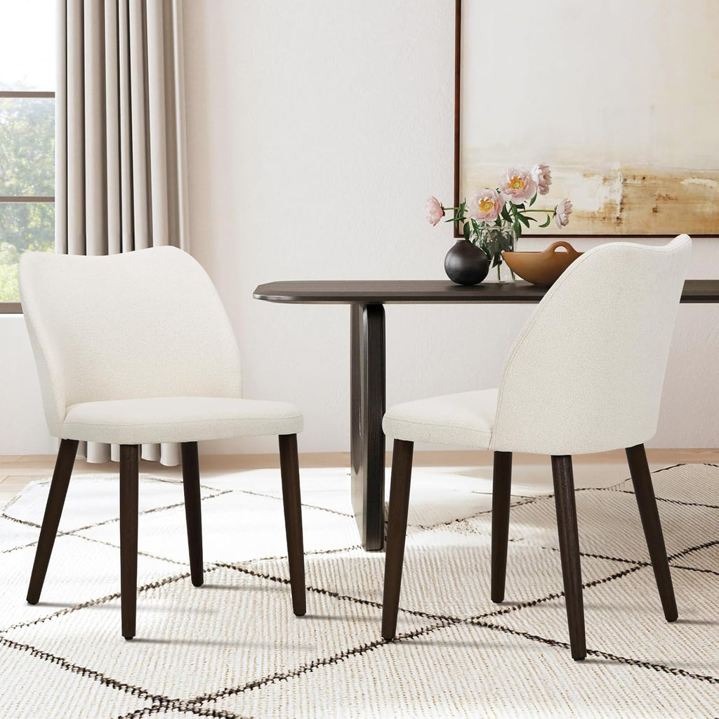 COLAMY Upholstered Dining Chairs Set of 2