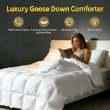 Goose Down Comforters 100% Cotton Shell Queen Comforter Luxury Duvet Insert