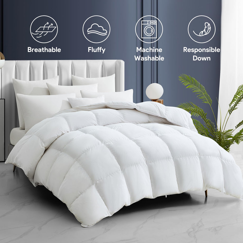 Feather Down Comforter, Heavyweight Duvet Insert