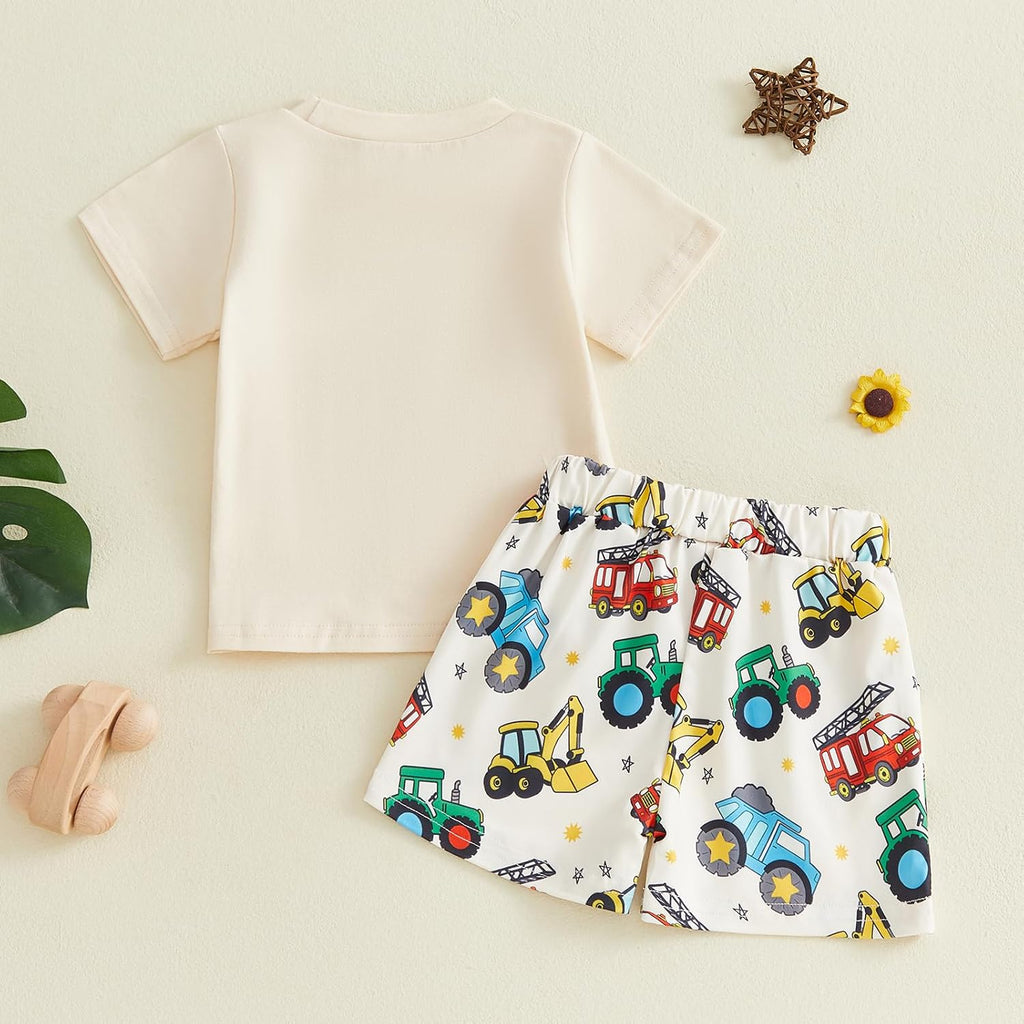 Brother Matching Outfit Toddler Baby Boy Summer Clothes T-Shirt Shorts Set