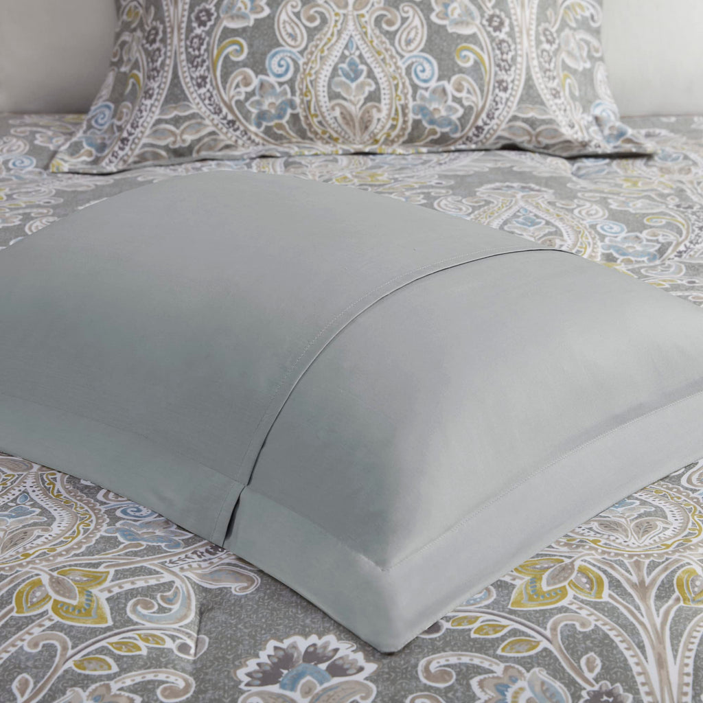 Cozy Cotton Comforter Set - Classic Modern Design, All Season Down Alternative Casual Bedding, Matching Shams