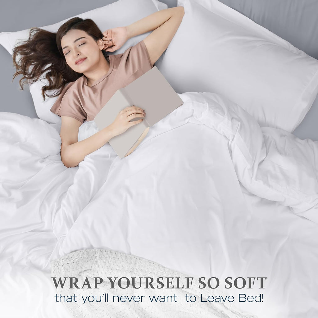 Duvet Cover King - 3 Piece with Zipper Closure - 1 Comforter Cover 104X90 Inches & 2 Pillow Shams 20X36 Inches