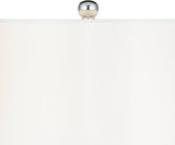 Euro Design Pablo Modern Table Lamp 27" Tall Swirling Multi Color Blue Hand Blown Art Glass Metal White Tapered Drum