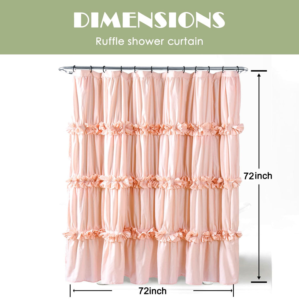Peach Ruffle for Master Bathroom