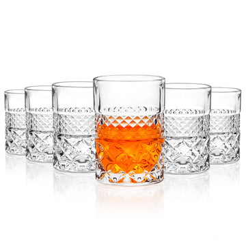 6 Pack Heavy Base Shot Glasses Set, 2 oz Clear Square Shot Glasses for Vodka, Whiskey, Tequila, Espressos, Liquors