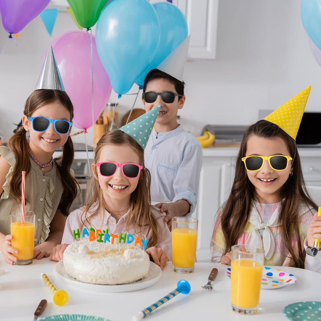 10/20/40 Pack Kids Sunglasses Bulk Retro Party Favors for Wedding Beach Summer Pool Party Supplies Goodie Stuffers