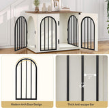 31.5'' Wooden Dog Crate Furniture, Indoor Dog Kennel Dogs Cage for Small/Medium Dogs