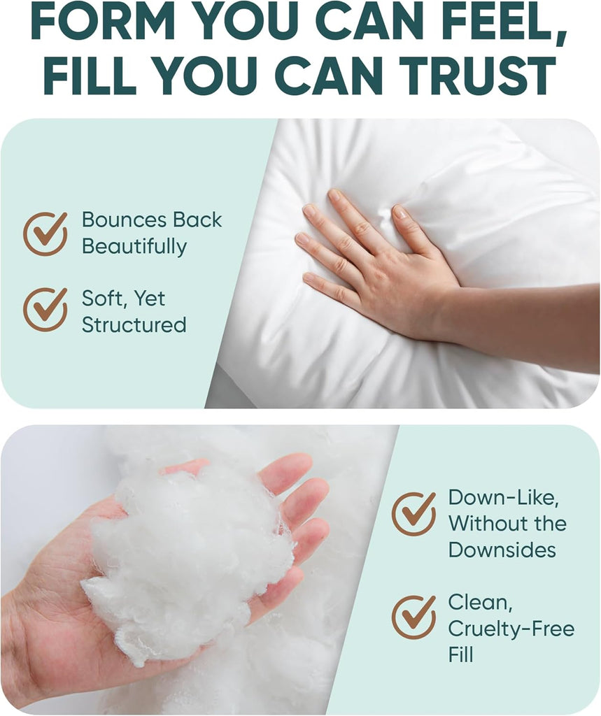 Synthetic Down Pillow Insert 22x22 in - Karate Chop Pillow