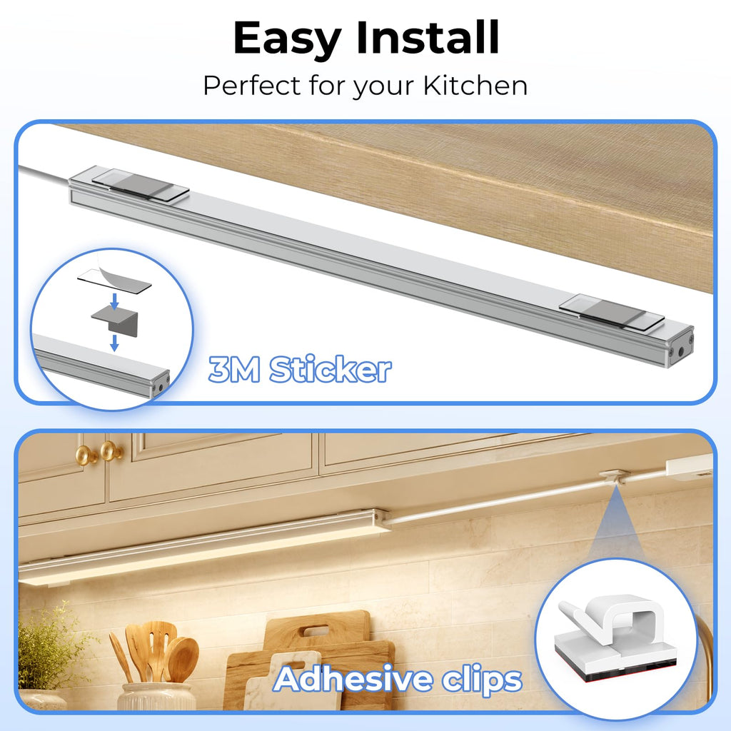 Hand Wave Activated Under Cabinet Lights-Warm White