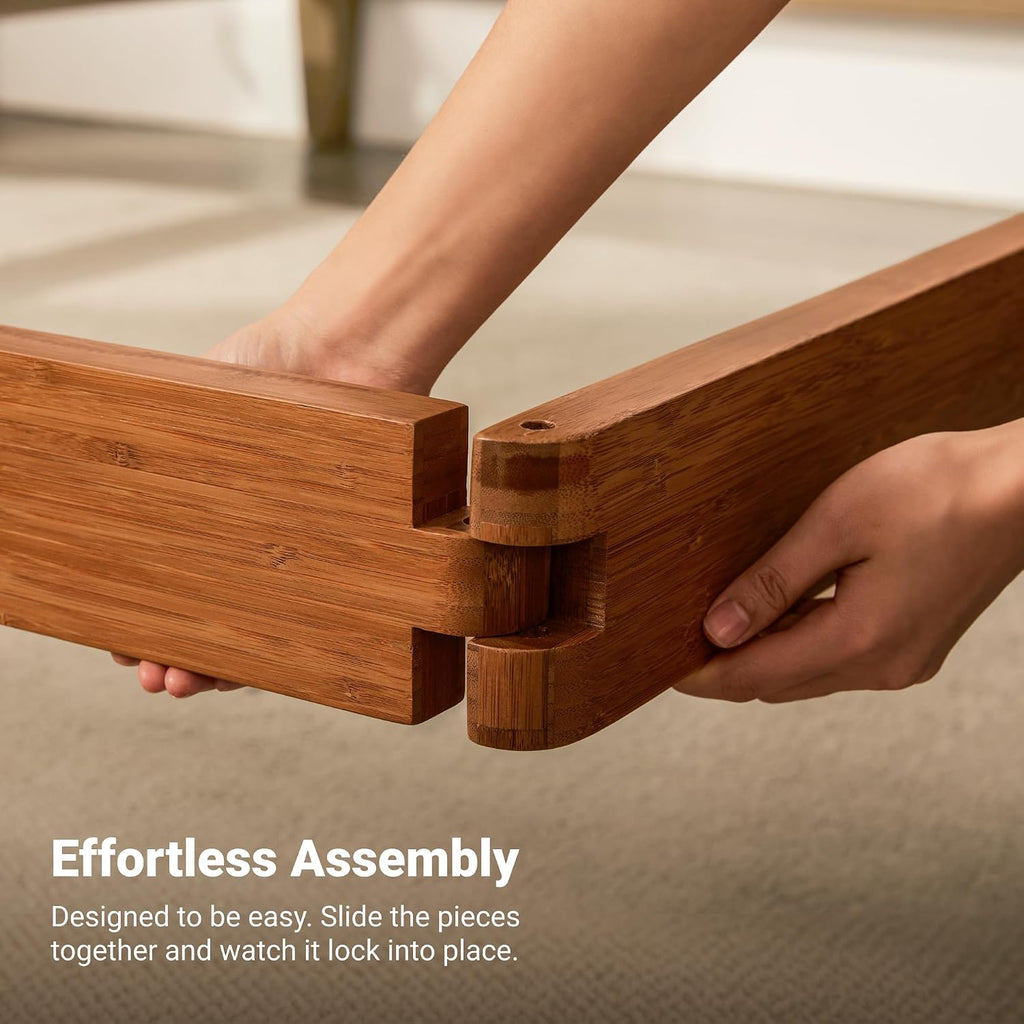 Bamboo Japanese Joinery Bed Frame with Headboard