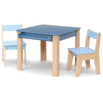 Children - GapKids Table and 2 Chair Set with Paper Roll Holder - Greenguard Gold Certified, Indigo Blue