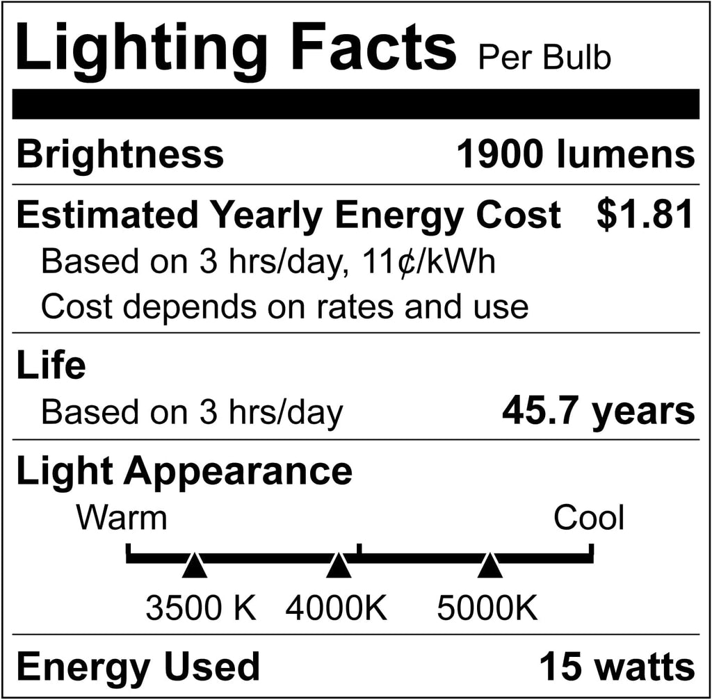 T8 U Bend LED Tube Light Hybrid Type A+B Shatterproof Plug & Play or Ballast Bypass 15W (32W Equivalent) 1900 Lumen