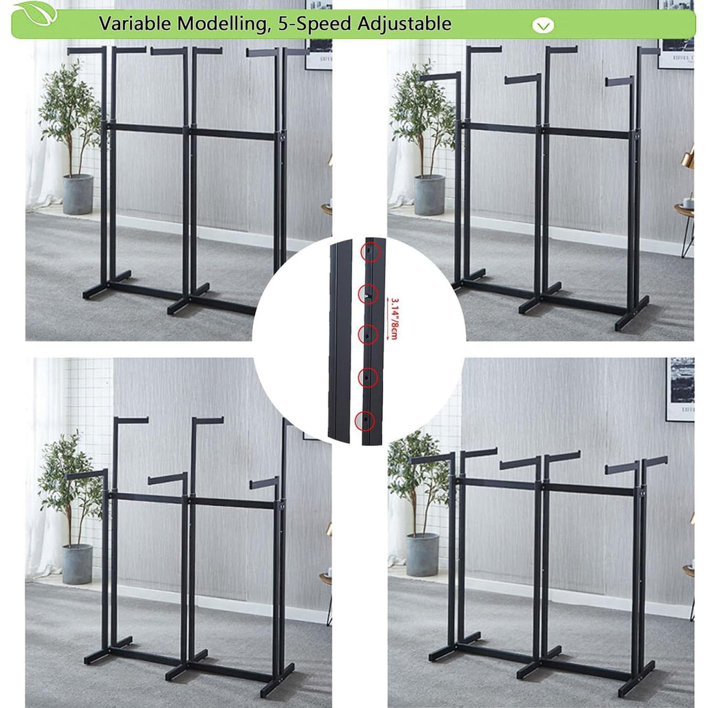 Floor Standing Garment Rack - Heavy Retail Display Racks With Wheels