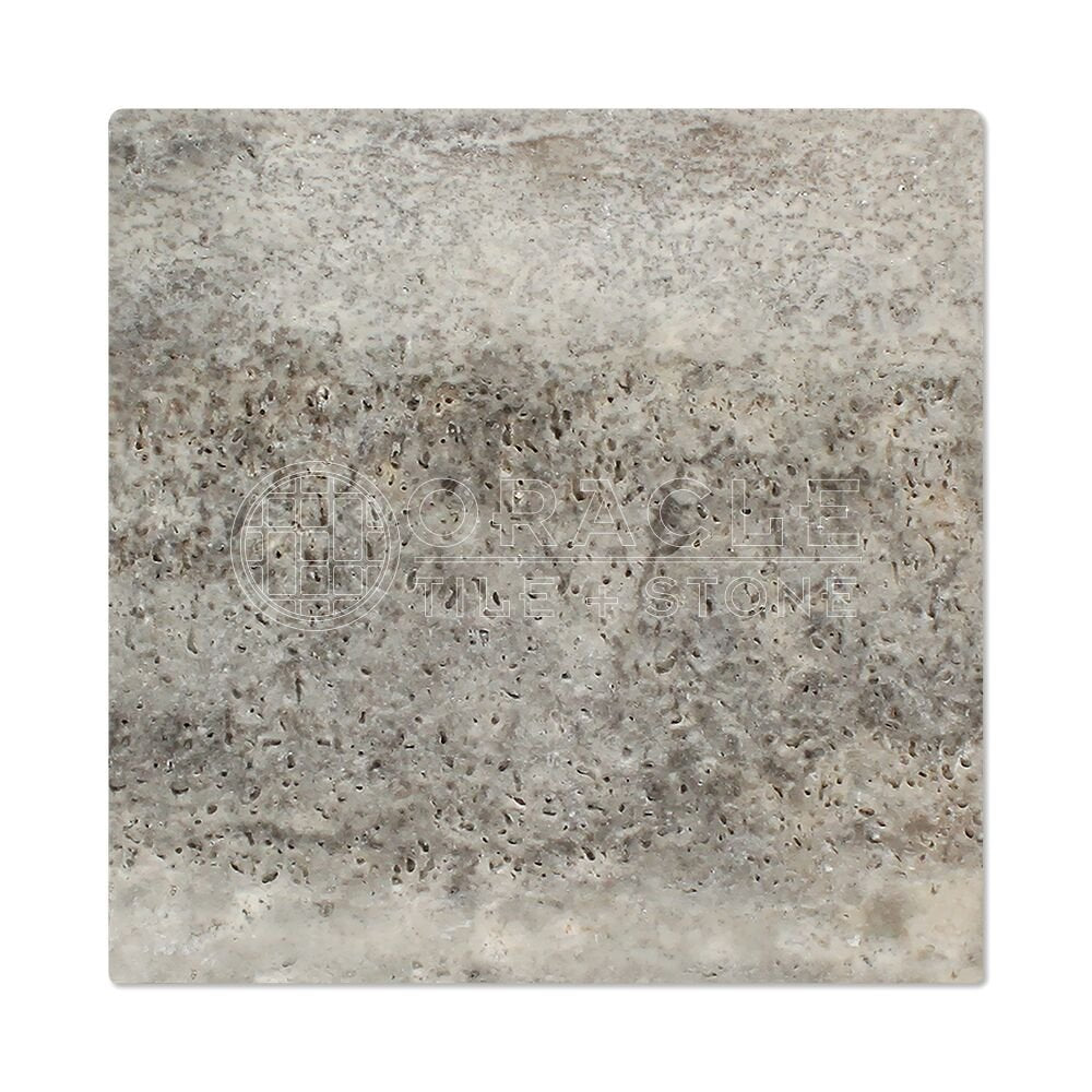 Silver Travertine 12 X 12 Field Tile, Tumbled (LOT of 50 SQ. FT.)