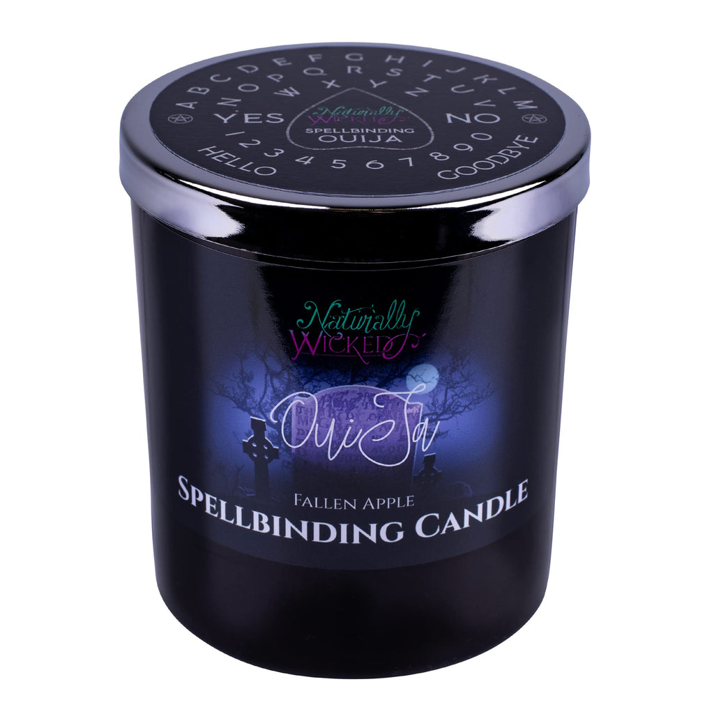 Spellbinding Ouija Candle with Crystal Planchette, Ouija Board & Gift Box