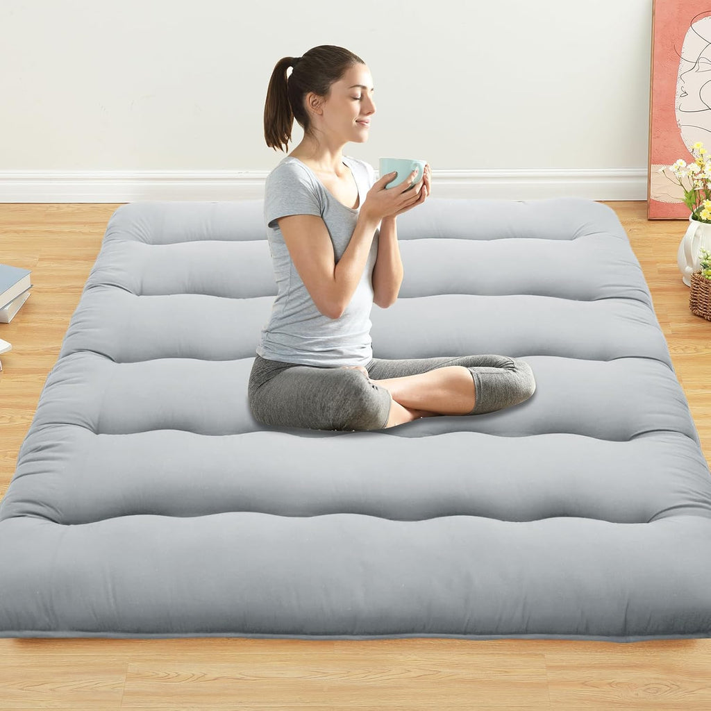 3" Japanese Floor Futon Mattress, Portable Tatami Sleeping Pad