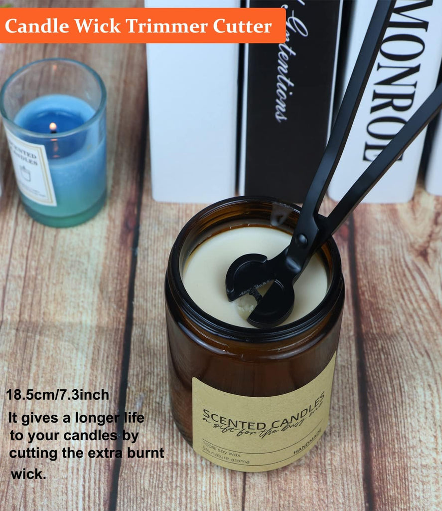 3 in 1 Candle Accessory Kits,Candle Snuffer,Candle Wick Cutter Trimmer and Candle Wick Dipper with Gift Bag, Candle