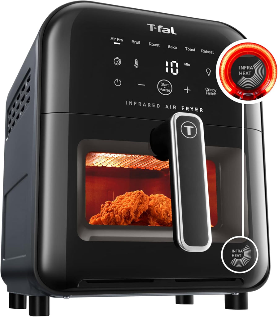 Infrared Air Fryer, 2x Faster Than Traditional Heating*, Large Air Fryer Toaster Oven Combo, 6 Qt Di
